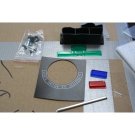 Mid USA HARLEY FAT BOB 1947-1995 GAS TANK DASH INSTRUMENT PANNEL LIGHT HARDWARE KIT