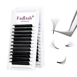 Fadlash Selbstfächernde Wimpern Extensions Easy Fan Lashes 0.05 13-16mm Wimpern Extensions Gemischte Länge Selbstfächernde Volumen Wimpern Lash Extension(0.05mm-C-Mix13-16)