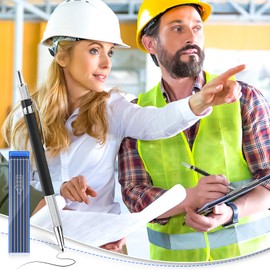 Streak Welder Pencil With 13 Pcs 2.0mm Pencil Refills，carpenters Pencils Mechanical Set Metal Mechanical Pencil With Refill，automatic Mechanical Pencil For Writing Art Sketching Construction Draft