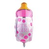 TRIXES 5PC Baby Shower Foil Balloons Decoration Pink Pram Rocking