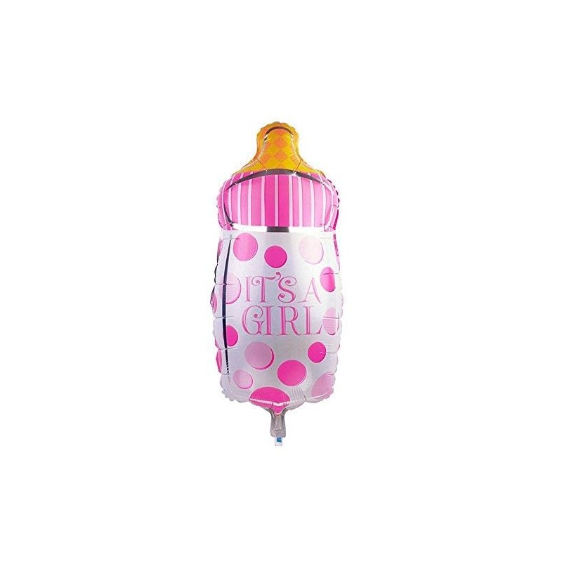 TRIXES 5PC Baby Shower Foil Balloons Decoration Pink Pram Rocking