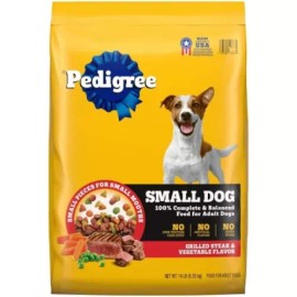 Pedigree Grilled Steak and Vegetable Flavor Small Dog Dry Dog Food - 14lbs