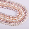 Perlas de agua dulce naturales, abalorio ovaladas de 38 cm,
