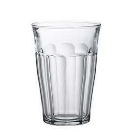 Duralex Tempered Glass, Made In France Picardie Clear Tumbler, Set of 6, 12.62 oz.