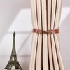 GORGECRAFT 2 Pack Leather Curtain Tiebacks European Style Custom Made