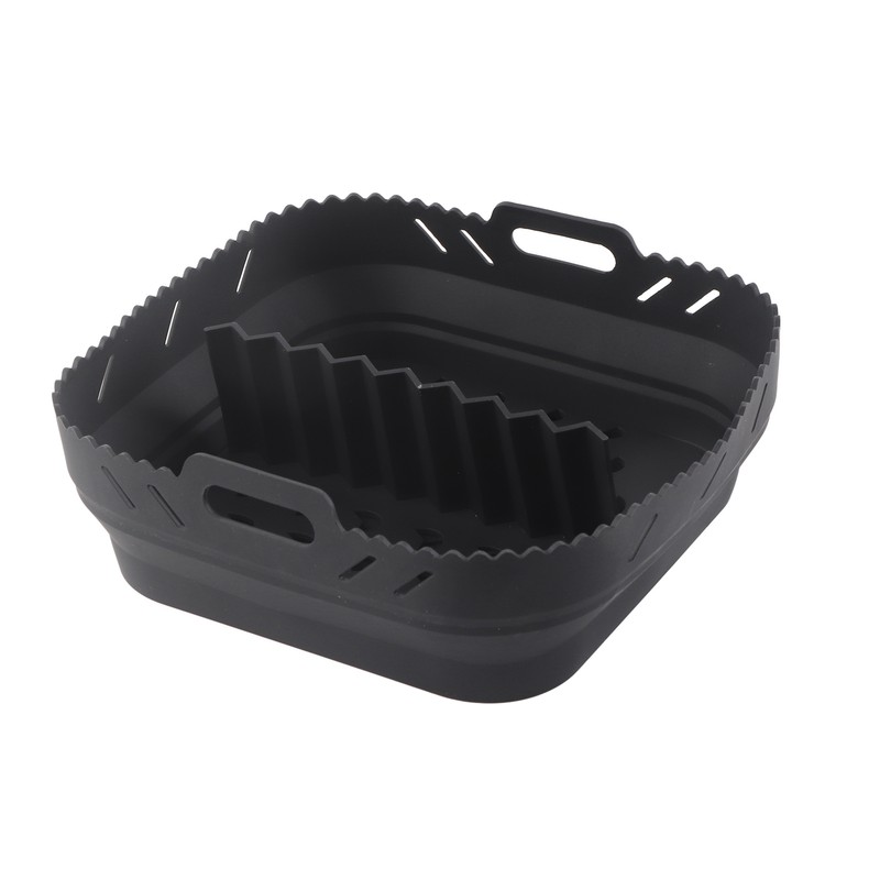 Square Air Fryer Silicone Baking Pan with Silicone Mat Air