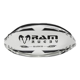 Ram Rugby Ball Wash Bag – Waterproof Travel Bag with Rugby Grip Rubber Outer & Cotton Lining - 33 x 18 x 14 cm – Perfect Birthday or Stocking Filler for Rugby Fan Adult or Child