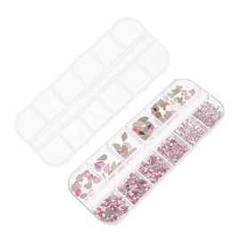 Healvian Nail Art Diamond Flatback Gems Ab Color Special-Shaped Nail Decor for DIY Manicures Easy Application for Professionals and Enthusiasts