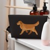 DITXIT Cute Golden Retriever Cosmetic Bag Travel Makeup Bag Organizer