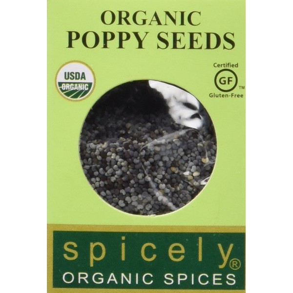 Spicely Organic Poppy Seeds 0.4 Oz Certified Gluten Free