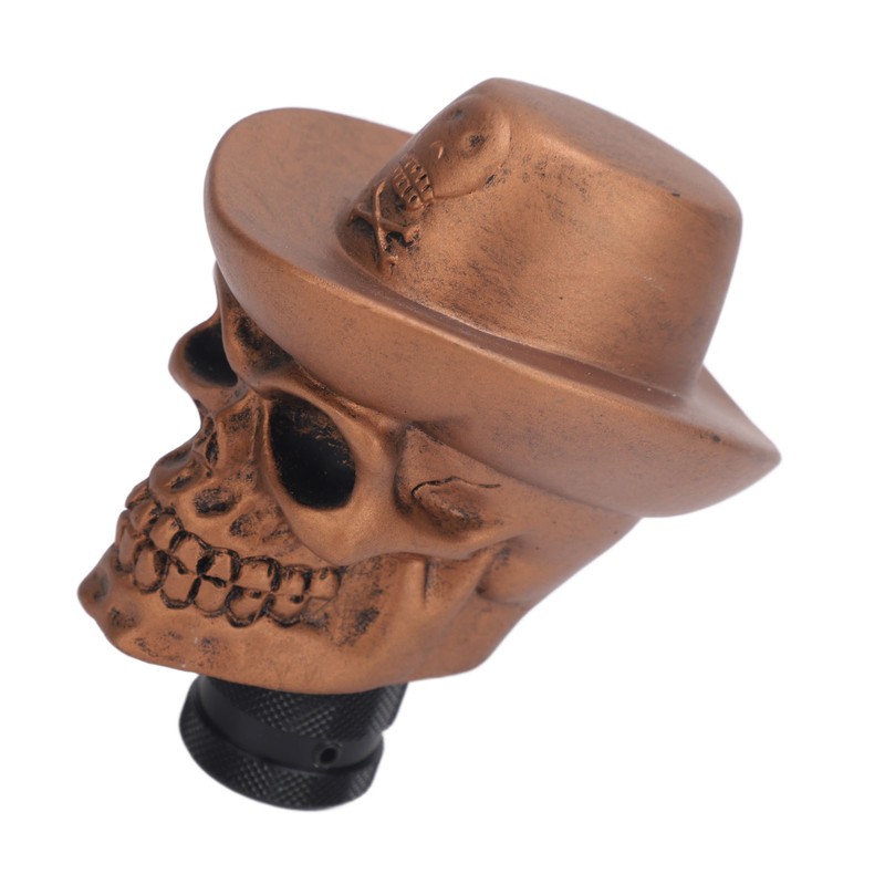 Skull Head Gear Shift Knob with 3 Adapters Cool Looking
