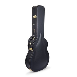 Crossrock Wooden Case for 335 Style 6 Strings Semi-Hollow & Hollowbody Electric Guitars, Black (CRW600SABK)