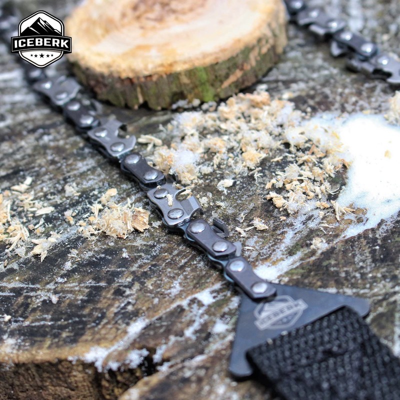 Iceberk Hand Chainsaw Carbon Steel - Rustproof Folding Saw for