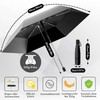 Moorrlii Automatic Mini Travel Umbrella, Windproof, Foldable, UV Protection, Instant