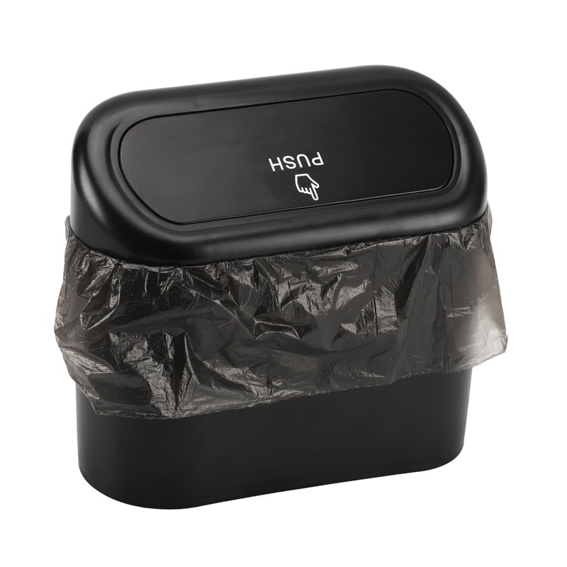 Accmor Car Trash Can with Lid, Mini Auto Dustbin Garbage