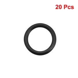 sourcing map Pack of 20 Gaskets, O-Rings, 24 mm, OD 17.8 mm, ID 3.1 mm Width, Nitrile Rubber, Metric Sealing Rings, Rubber Washers for Tap, Hose, Oil, Acid, Resistant Hose