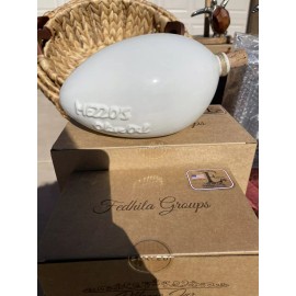 Mezzo Oliva Genuine Mezzo Oliva Handcrafted Olive Oil Jar White Bottle 250 ml Green