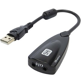 keepdrum USB-HA USB Audio Adapter with Microphone and Headphone Input