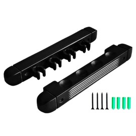 Generic Pool Cue Rack Wall Mount - 4 Cue Clips Stick Wall Rack,Hardwood Billiard Pool Cue Rack, Sturdy & Stylish Pool Cue Sticks Rack, Billiard Supplies for Wall
