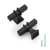HOME EDIT 5 Pack 2 inch Black Cabinet Handles Square