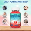 Natural Magnesium Glycinate Gummies 400mg, Sugar Free Magnesium Gummies for