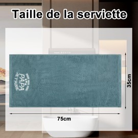 Hapculon Weltbester Papa Towel Bester Papa Gifts Embroidered Towels Father's Day Gift for Dad Gift Birthday Gift