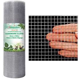 Amagabeli 1/2 Hardware Cloth 36 x 100 19 Gauge Galvanized Welded Wire Metal Mesh Roll Vegetables Garden Rabbit Fencing Snake Fence for Chicken Run Critters Gopher Racoons Opossum Rehab Cage JW006