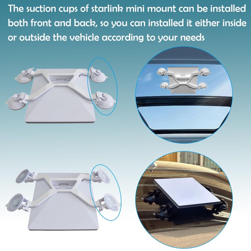 Starlink Mini Roof Mount, Starlink Mini Suction Cup Mount, Starlink