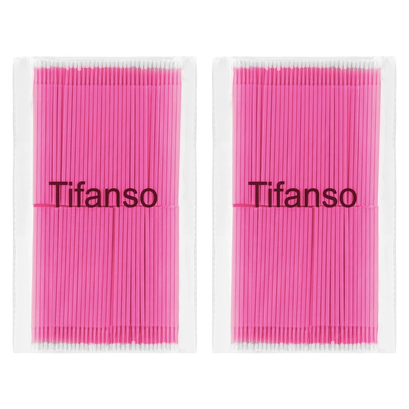 tifanso 400PCS Micro Cotton Swabs, Disposable Eyelash Microswabs for Eyelash
