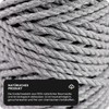 Netuno 1 x Macrame Yarn, Grey, 3 mm, 50 m,