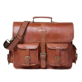 ZUDIC Leather Laptop Bag for Men, leather messenger bag for men, vintage handmade leather satchel bag men, laptop briefcase bag, full grain business briefcase, shoulder bag for office, Crossbody bag