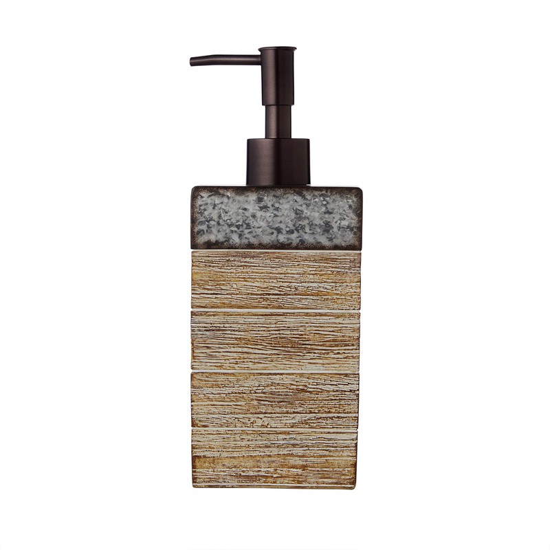 SKL Home by Saturday Knight Ltd. Farmhouse Crate Soap Dispenser,Natural