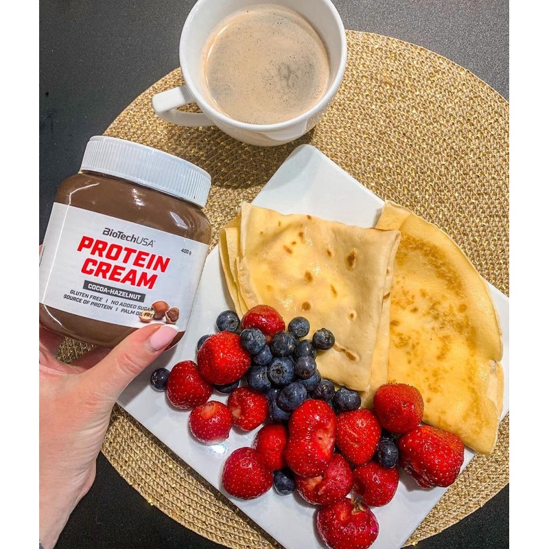 BioTechUSA Protein Cream | Protein-Packed Cocoa Hazelnut Spread | Gluten-Free