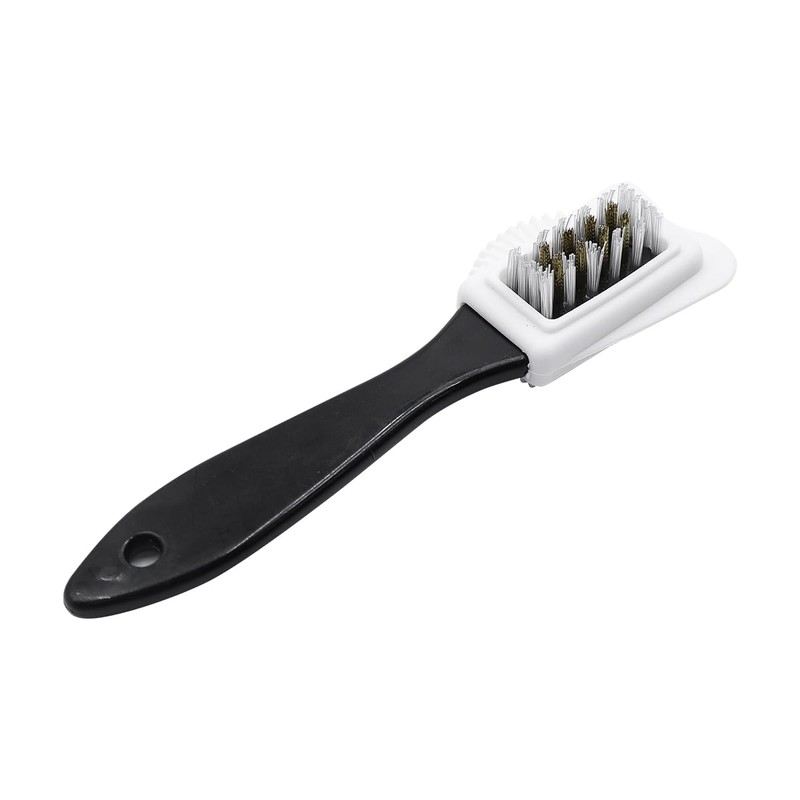 ANCLLO 4 Sideds Suede Multifunctional Nubuck Brass and Nylon Bristle