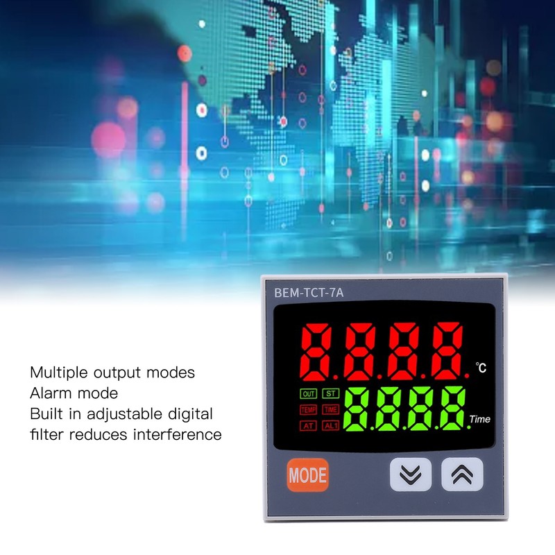 Thermostat Time Digital Display K Type Input Multifunctional Thermostat for