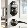 Veise Keyless Entry Door Lock with 2 Lever Handles -
