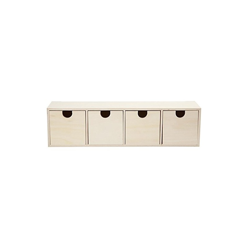 55766 Create Craft - 4 Drawer Box plywood 1pc