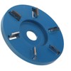Wood Carving Disc Steel 6‑Teeth Milling Cutter Woodworking Tool Angle