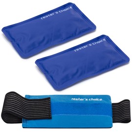 2 Soft Gel Ice Packs for Injuries Reusable with Extra Comfy Adjustable Cold Pack Wrap, Flexible Hot and Cold Compress