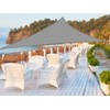 Hitopin 1 x Triangle Parasol Canopy, Triangular Sun Shade, Waterproof