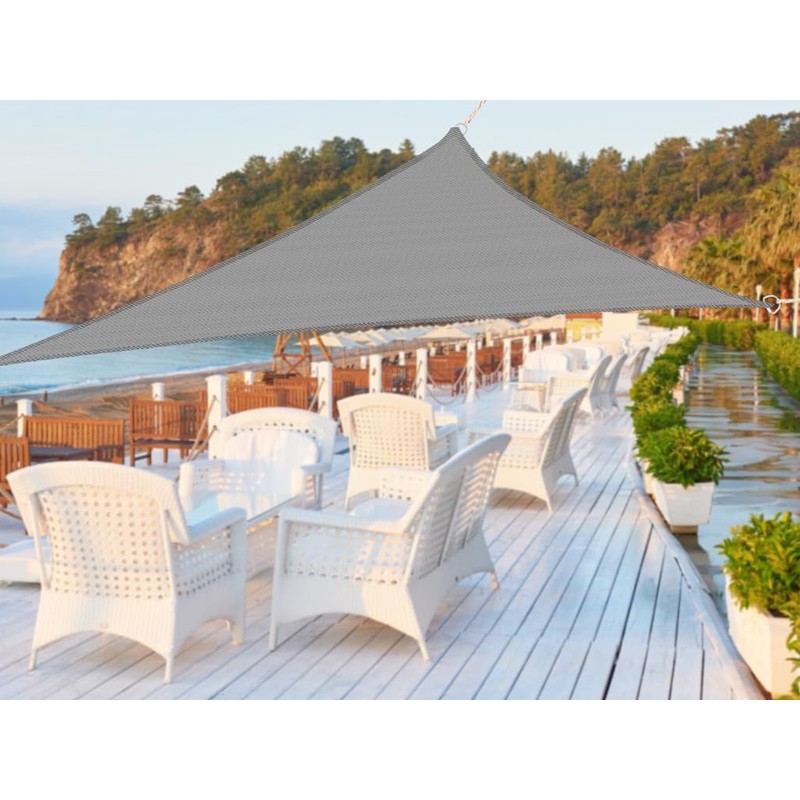 Hitopin 1 x Triangle Parasol Canopy, Triangular Sun Shade, Waterproof