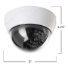 MaximalPower Fake CCTV Security Dummy Dome Camera with Red LED