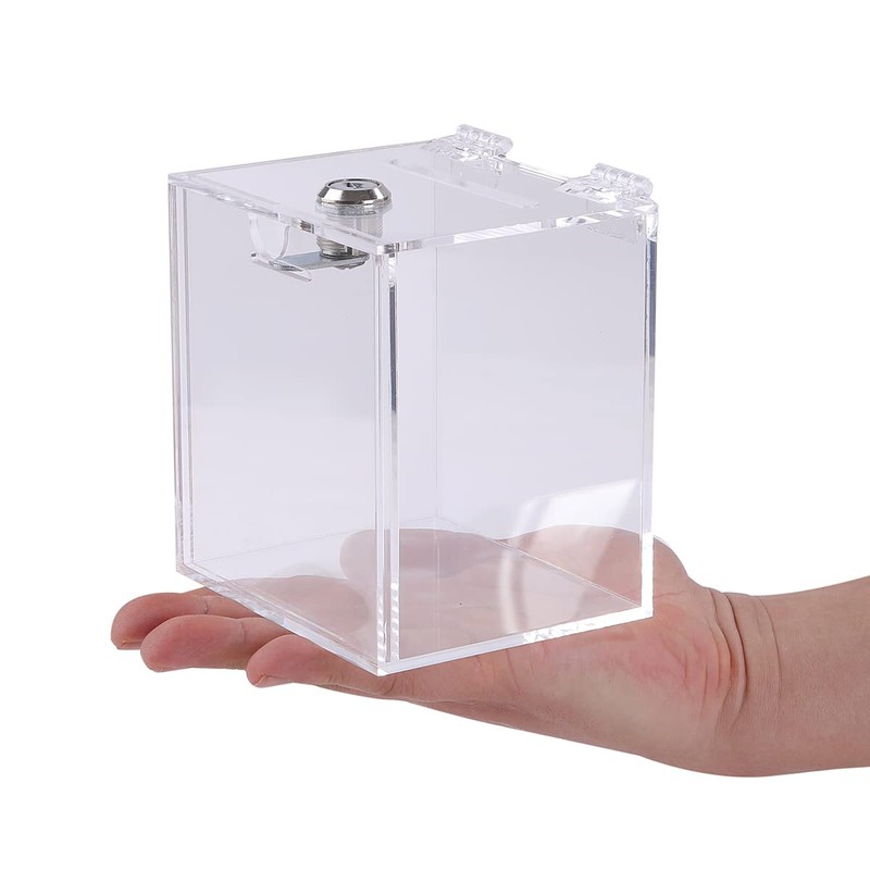 Aoakua Donation Box, Piggy Bank, Charity Box, Keyed, Acrylic, W4.7