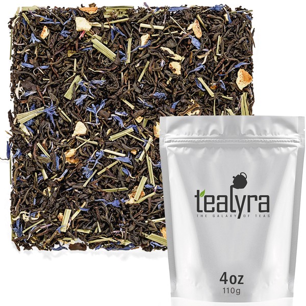 Tealyra - Earl Grey Premium - Best Classic Black Loose Leaf Tea - Fresh Award Winning Tea - Medium Caffeine - All Natural - 110g (4-ounce)