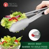 TENTA TENTA KITCHEN 12" Stainless Steel Kitchen Tongs, Locking Metal