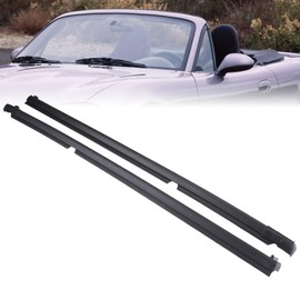 PHEZEN 1 Pair Left Right Side Door Window Glass Weatherstrip Seal, Car Outer Door Window Moulding Trim Weatherstrip Seal Belt Compatible with 1990-2005 Mazd*a Miata,Replaces NA01-58-810F NA01-59-810F