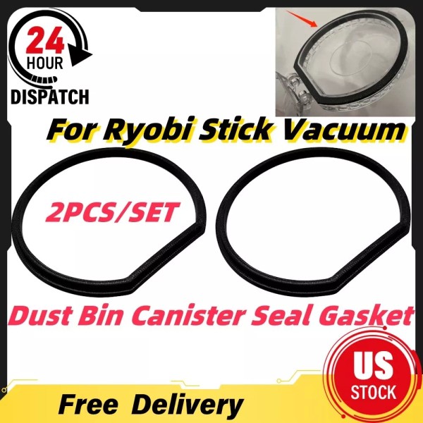 Unbranded Stick Vacuum Canister Seal Gasket Dust Bin 2PCS For