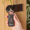 Master Lock 656EURDBLK Outdoor combination padlock with override key, 120