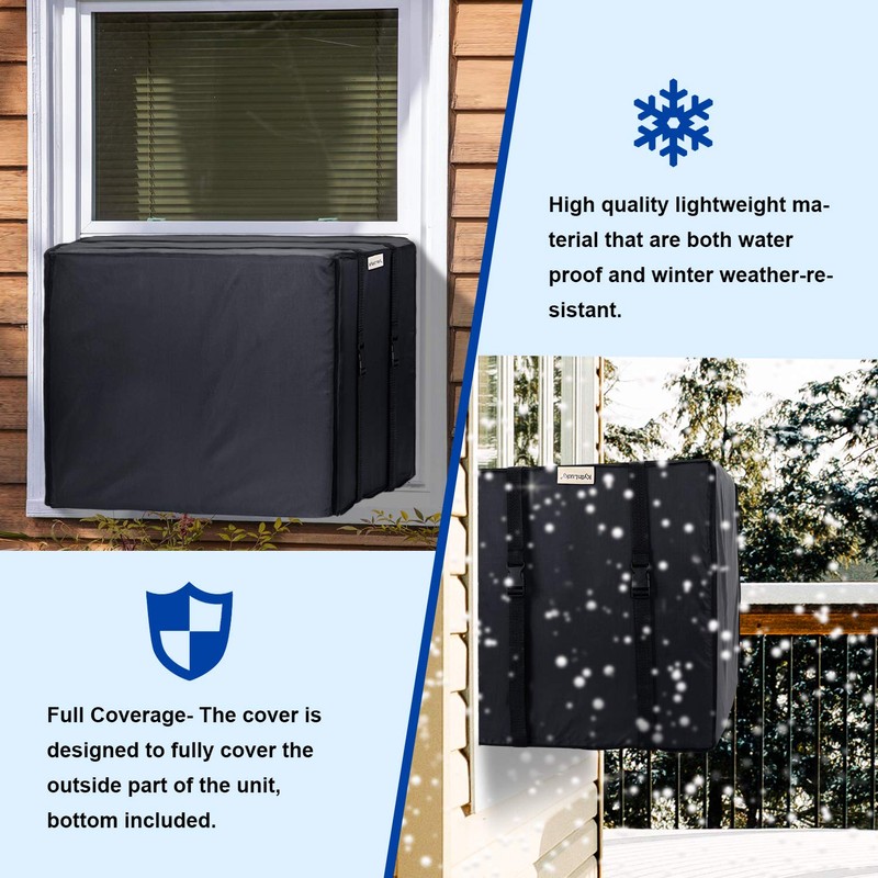 KylinLucky Window Air Conditioner AC Unit Cover for Outside 21.5W
