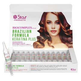 Bio Complex Vial Star Bio Complex Brazilian Formula Keratina Plus Oil Treatment 3 pack 0.61